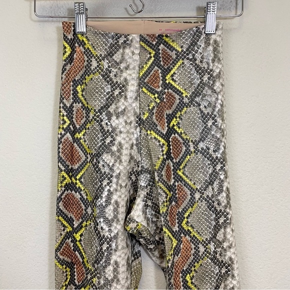 Commando Faux Leather Python Snake Print Leggings Size XS - Picture 5 of 11
